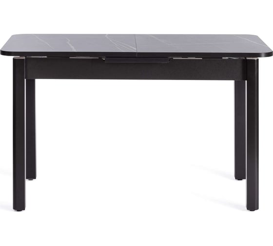 Стол Tetchair Aligery лдсп/hpl/опора-массив березы, 130x75+30x75 см, мрамор черный/черный 20607