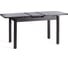 Стол Tetchair Aligery лдсп/hpl/опора-массив березы, 130x75+30x75 см, мрамор черный/черный 20607 6