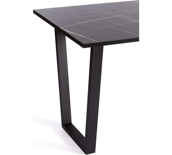 Стол Tetchair Costa лдсп/hpl/металл, 120x80x75 см, мрамор черный/черный 20625
