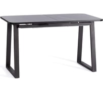 Стол Tetchair Maltido лдсп/hpl/металл, 130x75+30x75 см, мрамор черный/черный 20627