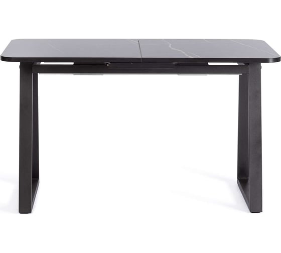 Стол Tetchair Maltido лдсп/hpl/металл, 130x75+30x75 см, мрамор черный/черный 20627