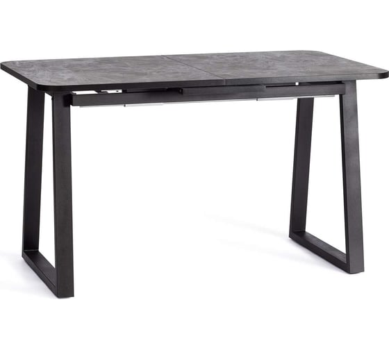 Стол Tetchair Maltido лдсп/hpl/металл, 130x75+30x75 см, гранит темный/черный 20626
