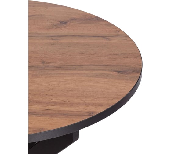 Стол Tetchair Manzana лдсп/hpl/металл, 80x80x75 см, дуб вотан/черный 20619