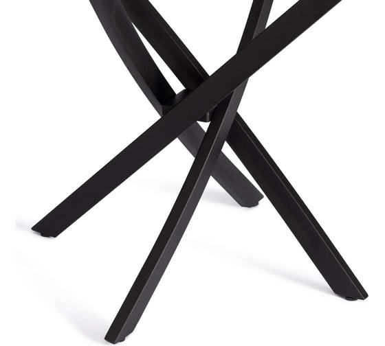 Стол Tetchair Manzana лдсп/hpl/металл, 80x80x75 см, дуб вотан/черный 20619