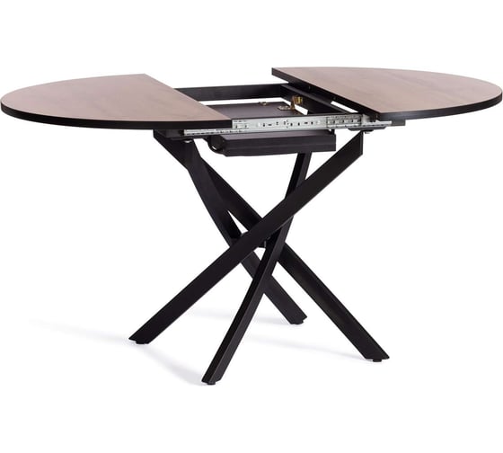 Стол Tetchair Manzana лдсп/hpl/металл, 100x100+30x75 см, дуб вотан/черный 20617