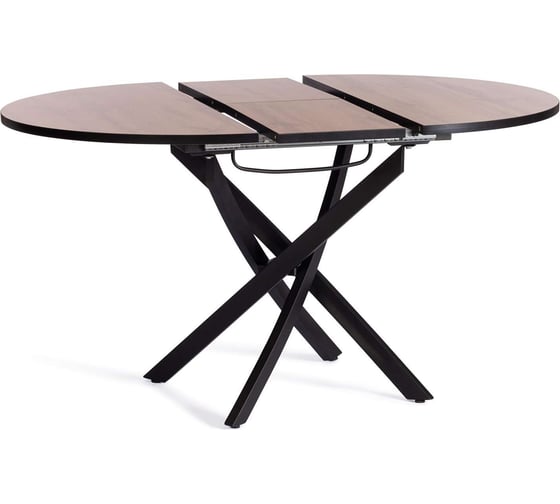 Стол Tetchair Manzana лдсп/hpl/металл, 100x100+30x75 см, дуб вотан/черный 20617