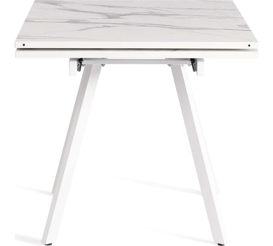 Стол Tetchair Vigo лдсп/hpl/металл, 120x80x30x30x75 см, мрамор светлый/белый 20623