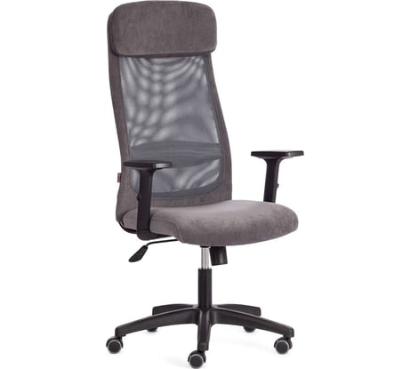 Кресло Tetchair Profit PLT флок/ткань, серый, 29/w-12 20537
