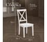 Стул Tetchair Golfi (гольфи) комплект 2 шт., дерево гевея/мдф, 44x54x95, pure white (402) 13548 6