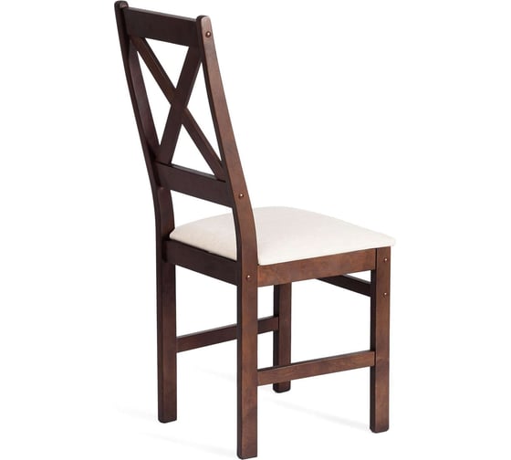 Стул Tetchair Crossman комплект 2 шт., многослойная фанера, 100x41x40, cappuchino, ткань бежевая (81/10), разобранный 20017