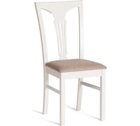 Стул Tetchair Гермес/ Hermes комплект 2 шт., дерево гевея, 43x49x94 см, ivory white, ткань серая (tm-164) 20121