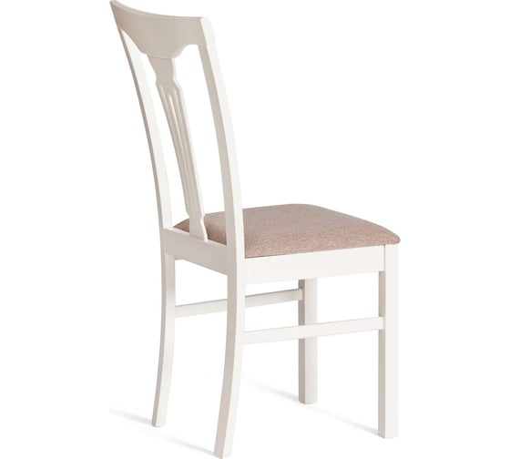 Стул Tetchair Гермес/ Hermes комплект 2 шт., дерево гевея, 43x49x94 см, ivory white, ткань серая (tm-164) 20121