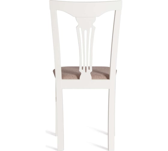 Стул Tetchair Гермес/ Hermes комплект 2 шт., дерево гевея, 43x49x94 см, ivory white, ткань серая (tm-164) 20121
