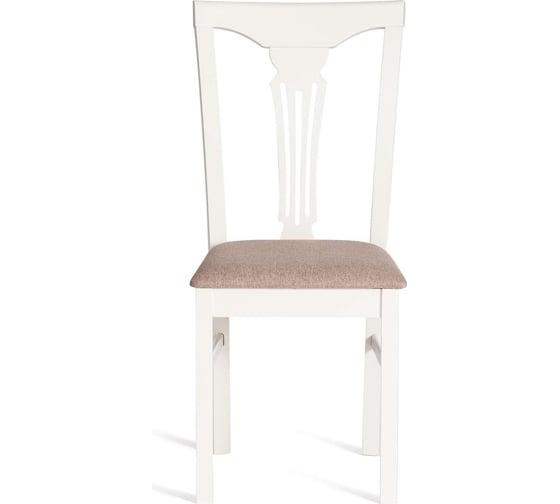 Стул Tetchair Гермес/ Hermes комплект 2 шт., дерево гевея, 43x49x94 см, ivory white, ткань серая (tm-164) 20121