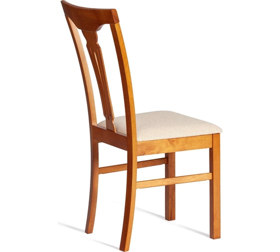 Стул Tetchair Гермес/ Hermes комплект 2 шт., дерево гевея, 43x49x94 см, espresso, ткань бежевая (s178-4) 20120