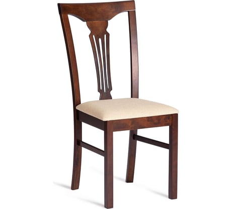 Стул Tetchair Гермес/ Hermes комплект 2 шт., дерево гевея, 43x49x94 см, cappuchino, ткань бежевая (s178-4) 20119