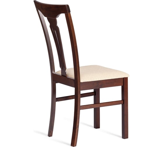 Стул Tetchair Гермес/ Hermes комплект 2 шт., дерево гевея, 43x49x94 см, cappuchino, ткань бежевая (s178-4) 20119