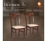 Стул Tetchair Гермес/ Hermes комплект 2 шт., дерево гевея, 43x49x94 см, cappuchino, ткань бежевая (s178-4) 20119 2