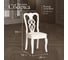 Стул Tetchair Афродита/ Aphrodite комплект 2 шт., дерево гевея, 46x54x99 см, ivory white, ткань кремовая с рисунком (а04) 20118 2