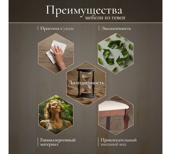 Стул Tetchair Афродита/ Aphrodite комплект 2 шт., дерево гевея, 46x54x99см, cappuchino, ткань кремовая с рисунком (а04) 20115