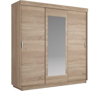 Шкаф Е1 Лайт 3-х дверный ЛДСП, зеркало 33133-3