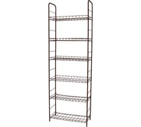 Металлический стеллаж Palladium BUTLER 008.10, наборной из 6 секций, бронза, 189х64,5х29 см 115897