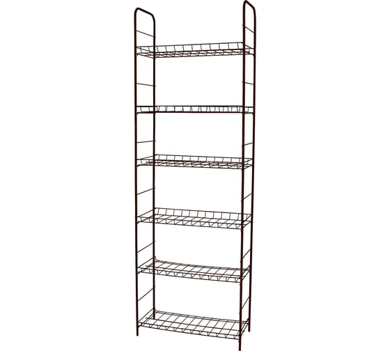 Металлический стеллаж Palladium BUTLER 008.10, наборной из 6 секций, бронза, 189х64,5х29 см 115897 1