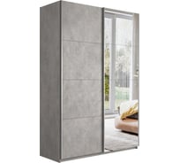 Шкаф Е1 Прайм 2-х дверный Комби ДСП/зеркало 25195-2