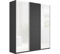 Шкаф Е1 Прайм 3-х дверный белое стекло, ЛДСП 25165-7