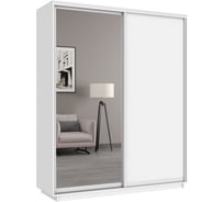 Шкаф Е1 Широкий Экспресс 2-х дверный зеркало, ЛДСП 34665-1