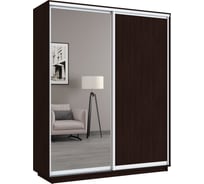 Шкаф Е1 Широкий Экспресс 2-х дверный зеркало, ЛДСП 34666-9