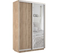 Шкаф Е1 Экспресс 2-х дверный ЛДСП, зеркало 592-7