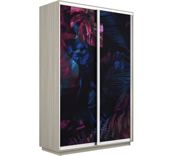 Шкаф Е1 Экспресс 2-х дверный Фото №1004 Джунгли темные 692-46 1