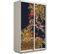 Шкаф Е1 Экспресс 2-х дверный Фото №1013 золотой орнамент 694-42