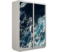 Шкаф Е1 Экспресс 2-х дверный Фото №1015 Морские волны 698-45