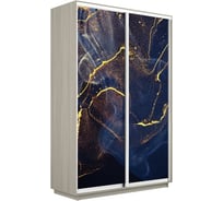 Шкаф Е1 Экспресс 2-х дверный Фото №1016 Абстракция золотая пыль 696-48