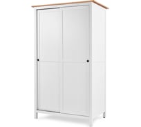 Шкаф-купе Лузалес КЫМÖР 120х197х59, белый/светло-коричневый 5030730111