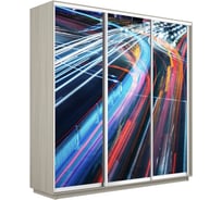 Шкаф Е1 Экспресс 3-х дверный Фото №1008 Ночная магистраль 695-37