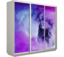 Шкаф Е1 Экспресс 3-х дверный Фото №1011 фиолетовый дым 695-40