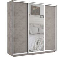 Шкаф Е1 Экспресс 3-х дверный зеркало, ЛДСП 608-28