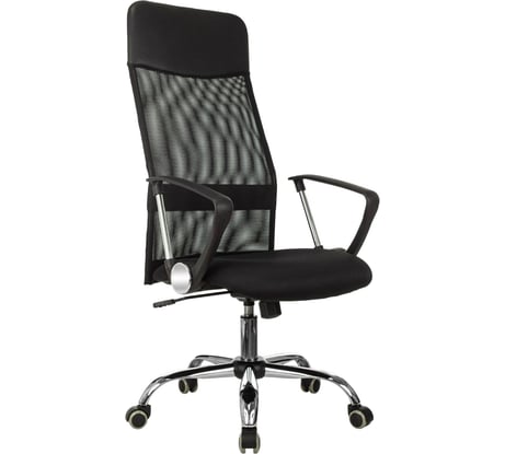Кресло VB_EChair-508 TTW Комус Мебель сетка/ткань/кожзам черный хром 1909689