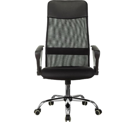Кресло VB_EChair-508 TTW Комус Мебель сетка/ткань/кожзам черный хром 1909689