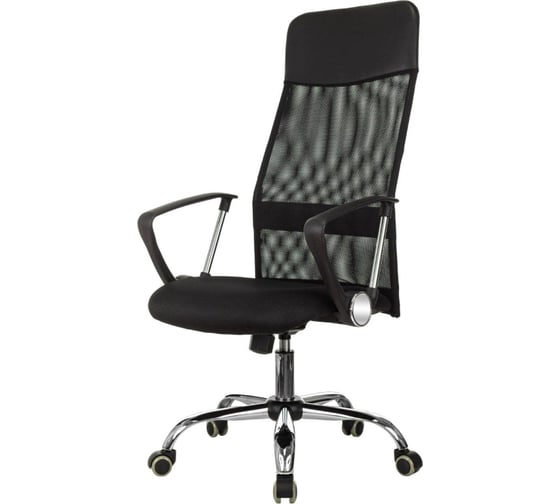 Кресло Easy Chair vb-508 ttw сетка, ткань,кожзам, черный хром 1909689
