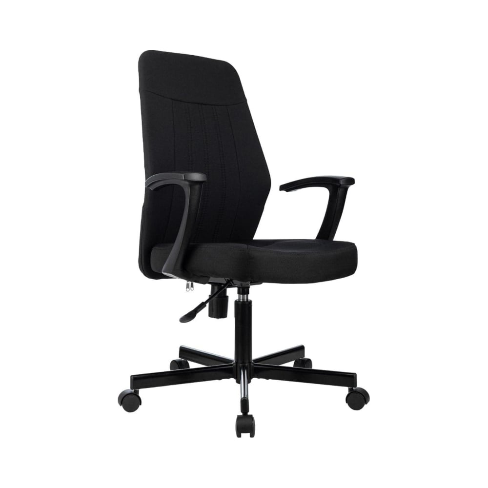 Кресло vb_ECHAIR-655 TTW сетка/ткань черный. Вб стул