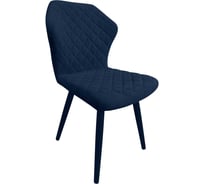 Стул FURSA Фрэнк синий (М20), белые поворотные ножки 360" + чулок ФМ20БЧП