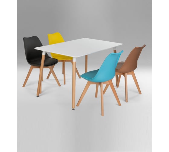 Стол LEON GROUP eames белый прямоугольный LeonMT1802-WH