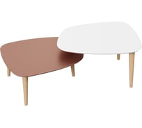 Журнальный стол Любимый дом Тип 5 двойной бронза/белый, исполнение 1 ЛД 451.290.000