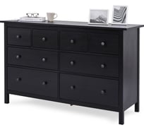 Комод Лузалес КЫМÖР 8 ящиков 160х96х50 черный 5031020505