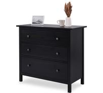 Комод Лузалес КЫМÖР 3 ящика 108х96х50 черный 5031020205