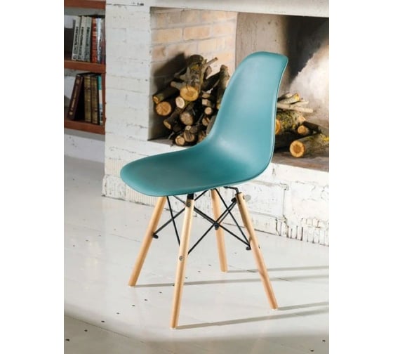 Стул LEON GROUP eames dsw, бирюзовый, 1 шт LEON1801-TU1